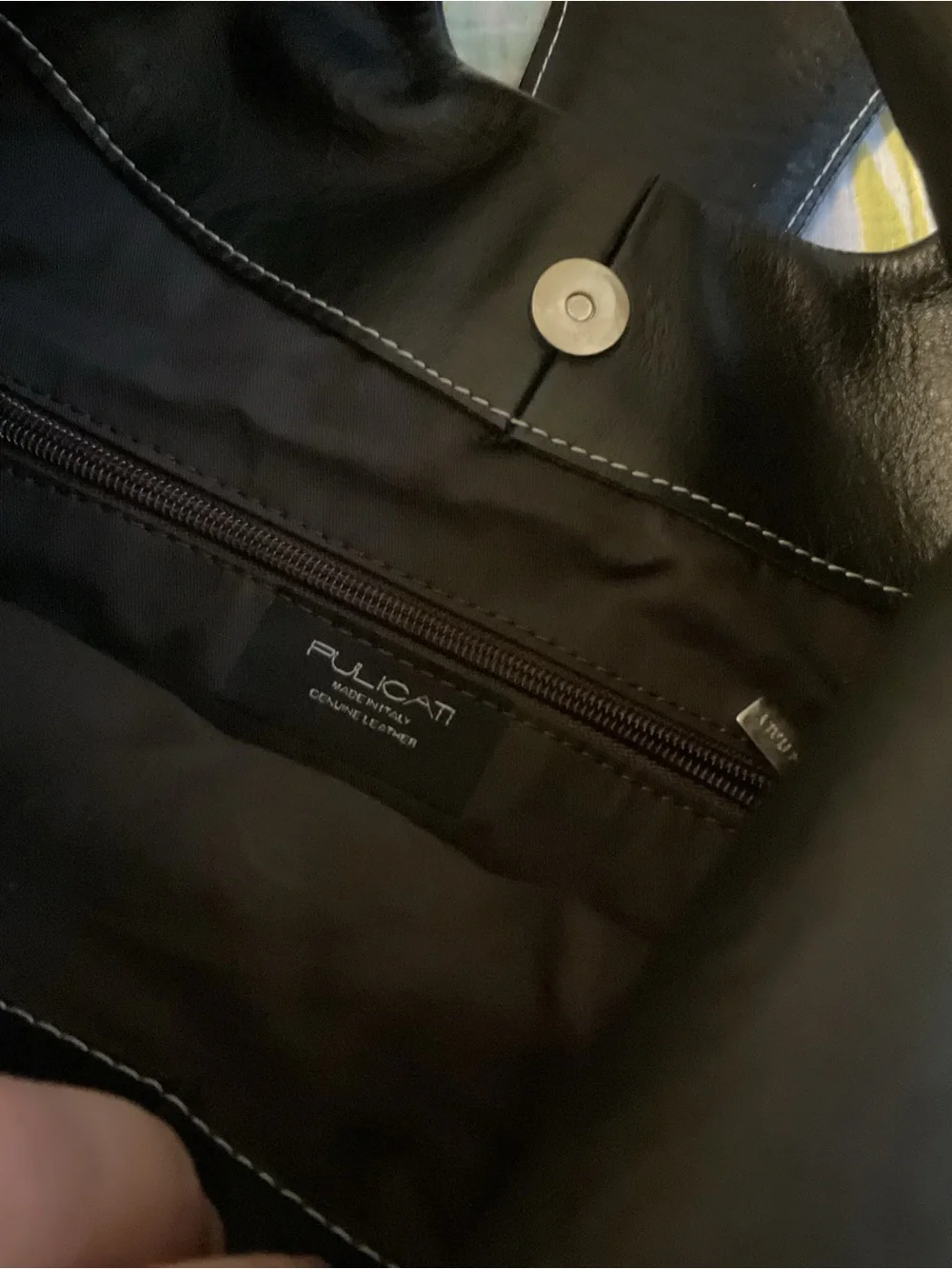 Pulicati Black Hobo Shoulder Bag